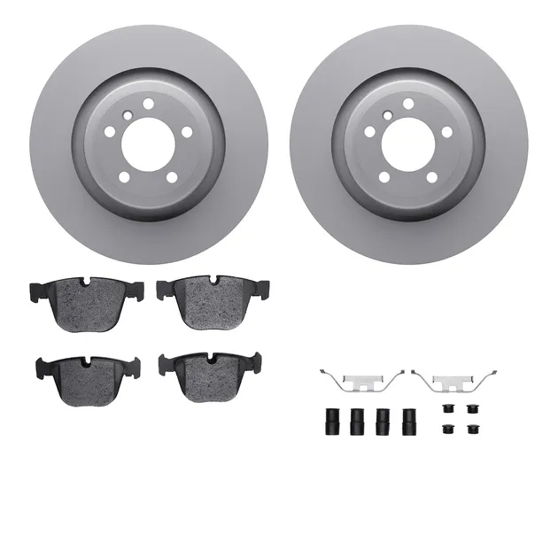 R1 Concepts WDTH1-31048 Brake Rotors - Carbon Coated W/ Euro Ceramic Pads & Hdw